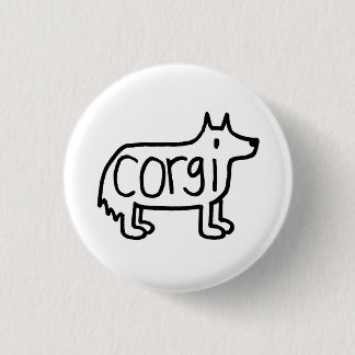 Macaron Rond 2,50 Cm le bouton classique de corgi