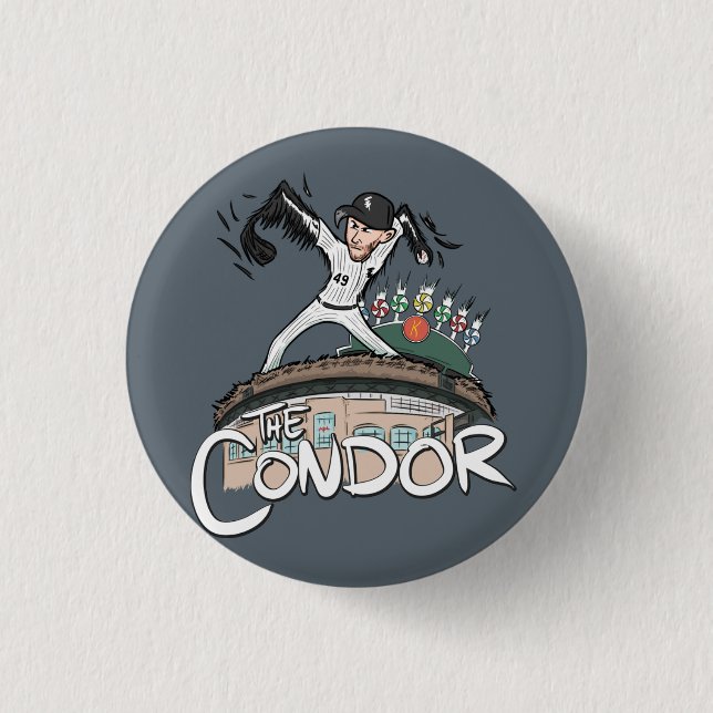 Macaron Rond 2,50 Cm Le bouton de condor (Devant)