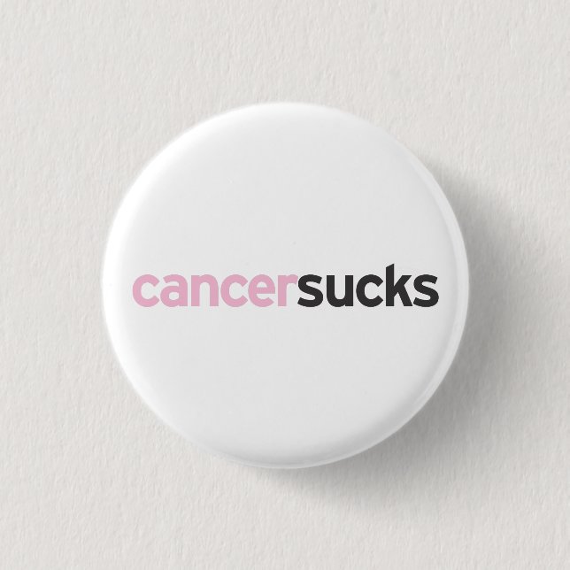 Macaron Rond 2,50 Cm Le Cancer suce (Devant)