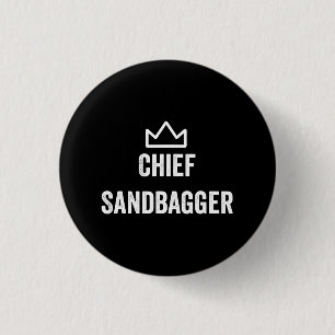 Macaron Rond 2,50 Cm Le chef Sandbagger Golf Meme Bjj Chess Sandbag