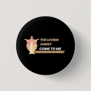 Macaron Rond 2,50 Cm Le Christ aimant vient à moi