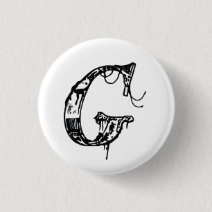 Macaron Rond 2,50 Cm Le fantôme dans mon bouton de la machine "G"