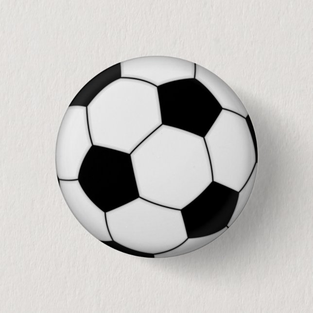 Macaron Rond 2,50 Cm Le football Pin-sur le bouton (Devant)