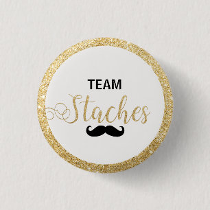 Macaron Rond 2,50 Cm Le genre de Staches d'équipe indiquent le jeu de