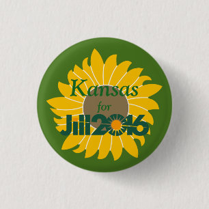 Macaron Rond 2,50 Cm Le Kansas pour le bouton de Jill Stein