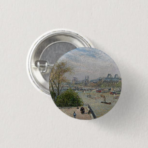 Macaron Rond 2,50 Cm Le Louvre, Camille de printemps Pissarro