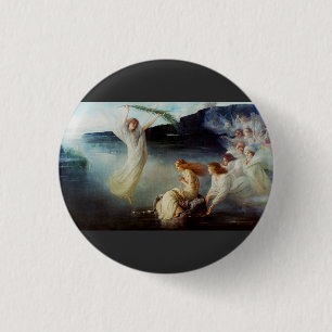 Macaron Rond 2,50 Cm Le martyre de Sainte Christine Art
