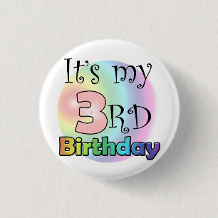 Macaron Rond 2,50 Cm Le My Birthday de Roze It's
