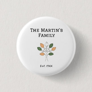 Macaron Rond 2,50 Cm le nom de l'arbre de la communauté de la réunion d