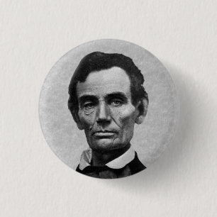 Macaron Rond 2,50 Cm Le président Abe Lincoln