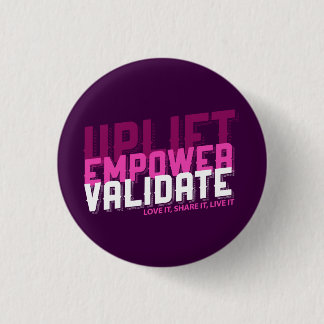 Macaron Rond 2,50 Cm Le soulèvement, autorisent, valident - le bouton