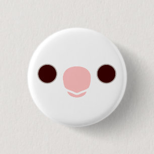 Macaron Rond 2,50 Cm Le visage d'un cocktail albino
