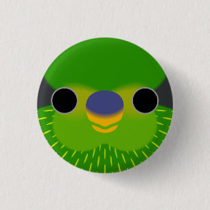 Macaron Rond 2,50 Cm Le visage d'un lorikeet strié
