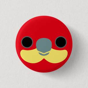 Macaron Rond 2,50 Cm Le visage d'une rosella occidentale