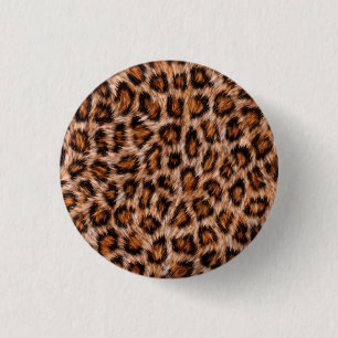 Macaron Rond 2,50 Cm Leopard Fur Spots Pattern