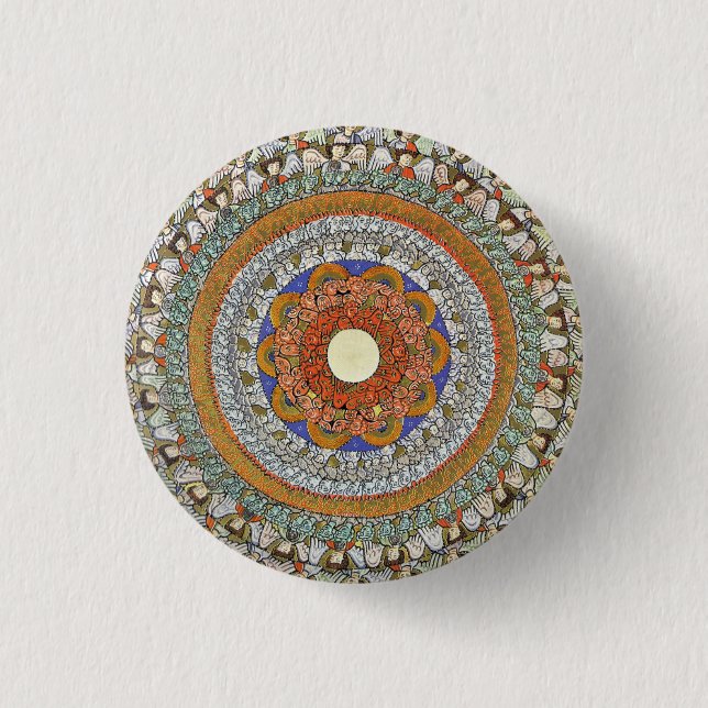 Macaron Rond 2,50 Cm Les Choirs des Anges (Hildegard von Bingen) (Devant)