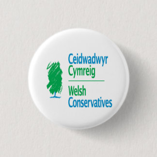 Macaron Rond 2,50 Cm Les conservateurs gallois Ceidwadwyr Cymreig