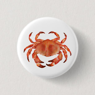 Macaron Rond 2,50 Cm Les crabes Côtes Balnéaires Nautiques