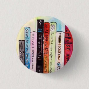 Macaron Rond 2,50 Cm Les livres I aiment/amours