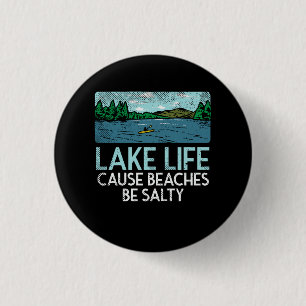Macaron Rond 2,50 Cm Les plages salées Lake Life