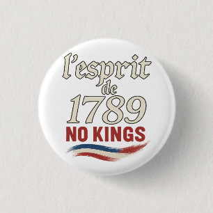 Macaron Rond 2,50 Cm l'esprit de 1789 No Kings