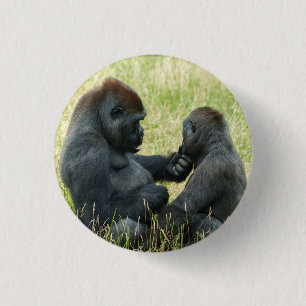 Macaron Rond 2,50 Cm L'éternel frère Gorilla