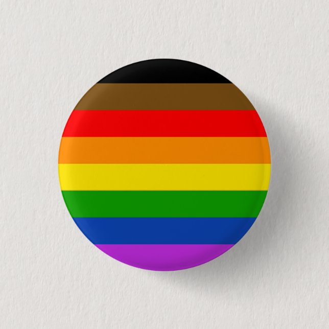 Macaron Rond 2,50 Cm LGBT progressiste (Devant)