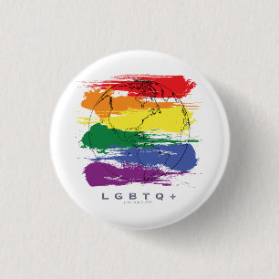 Macaron Rond 2,50 Cm LGBTQ+ Fière mondiale AF