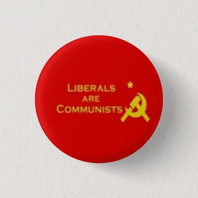 Macaron Rond 2,50 Cm Liberals=Communists (Devant)