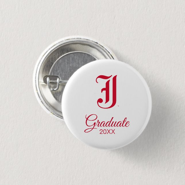 Macaron Rond 2,50 Cm Licence de l'Université d'État de Jacksonville (Devant & derrière)