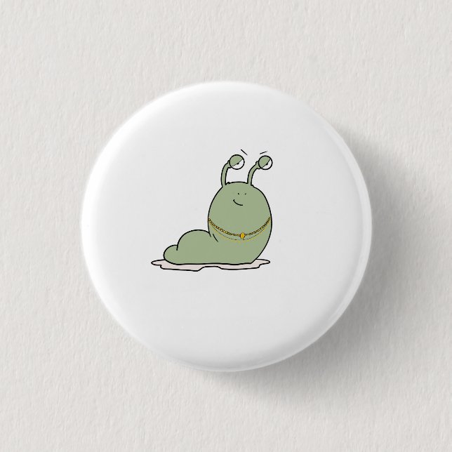 Macaron Rond 2,50 Cm Limace, thème, thème de bug (Devant)