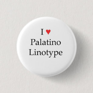 Macaron Rond 2,50 Cm Linotype de Palatino du coeur I