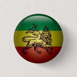 Macaron Rond 2,50 Cm Lion de Juda Ethiopie Pin