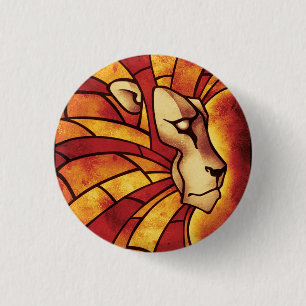 Macaron Rond 2,50 Cm Lion of Judah - Haile Selassie - Tramafari Sticker