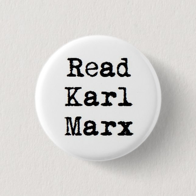 Macaron Rond 2,50 Cm Lisez Karl Marx (Devant)