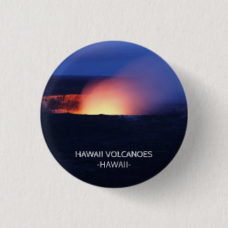 Macaron Rond 2,50 Cm Liste de seau d'Hawaï de parc national de volcans