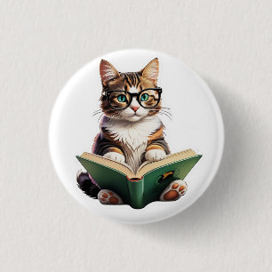 Macaron Rond 2,50 Cm Livre de lecture Cat