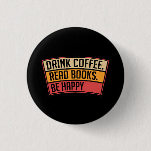 Macaron Rond 2,50 Cm Livres - Boire Café Lire Livres, Livre Lover Cadea