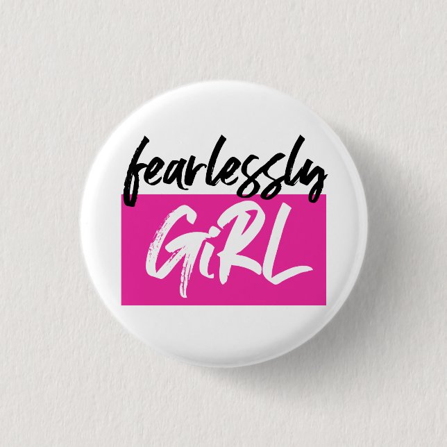 Macaron Rond 2,50 Cm Logo de FearlesslyGiRL (Devant)