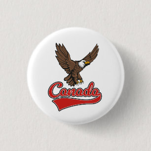 Macaron Rond 2,50 Cm logo de Voyage Canada