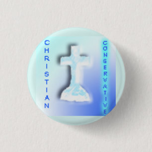 Macaron Rond 2,50 Cm Logo du Parti conservateur chrétien