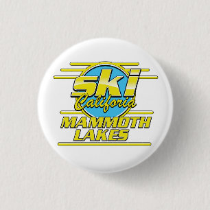 Macaron Rond 2,50 Cm Logo du ski Mammoth Lakes California