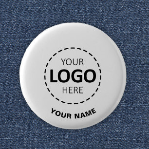 Macaron Rond 2,50 Cm Logo personnalisé, Texte personnalisé, Bouton Empl