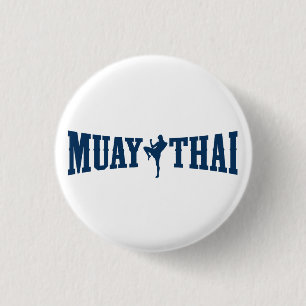 Macaron Rond 2,50 Cm Logo thaïlandais de Muay