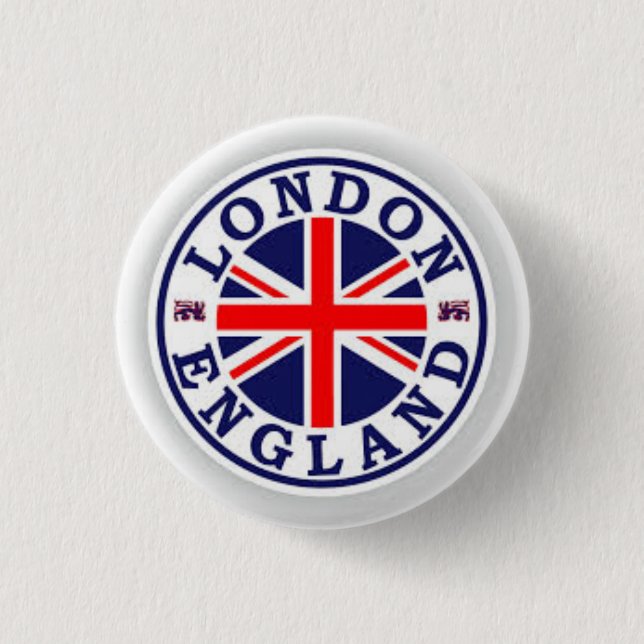 MACARON ROND 2,50 CM LONDRES ANGLETERRE NIP BADING UNION JACK (Devant)