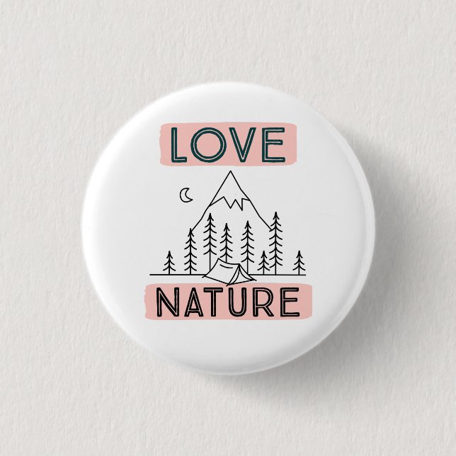 Macaron Rond 2,50 Cm Love Nature (Devant)