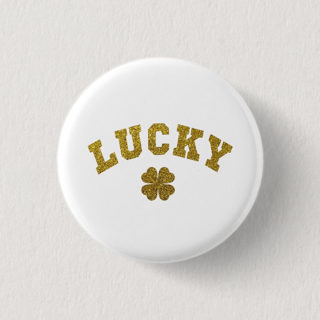 Macaron Rond 2,50 Cm Lucky Clover Saint Patricks (Devant)