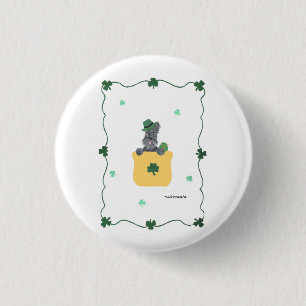 Macaron Rond 2,50 Cm Lucky Shamrock Scottie