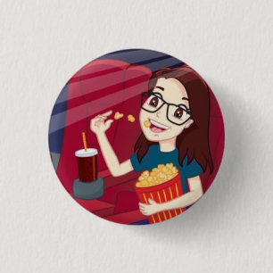 Macaron Rond 2,50 Cm Lucy va à l'insigne d'avatar de Hollywood