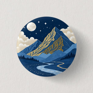 Macaron Rond 2,50 Cm Lumière de la lune de montagne